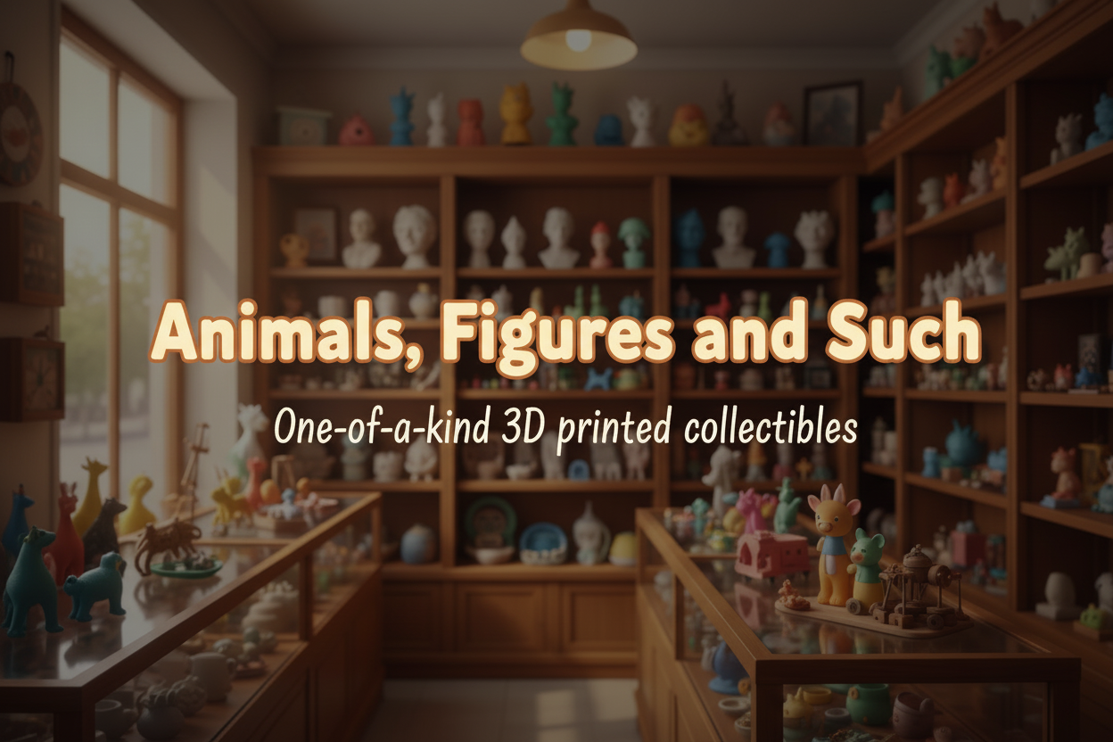 Animals Figures and Such Banner - Bold Text