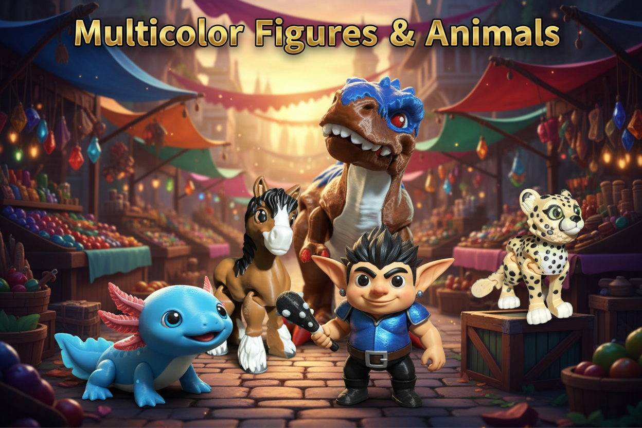 Multicolor Figures & Animals Banner v2