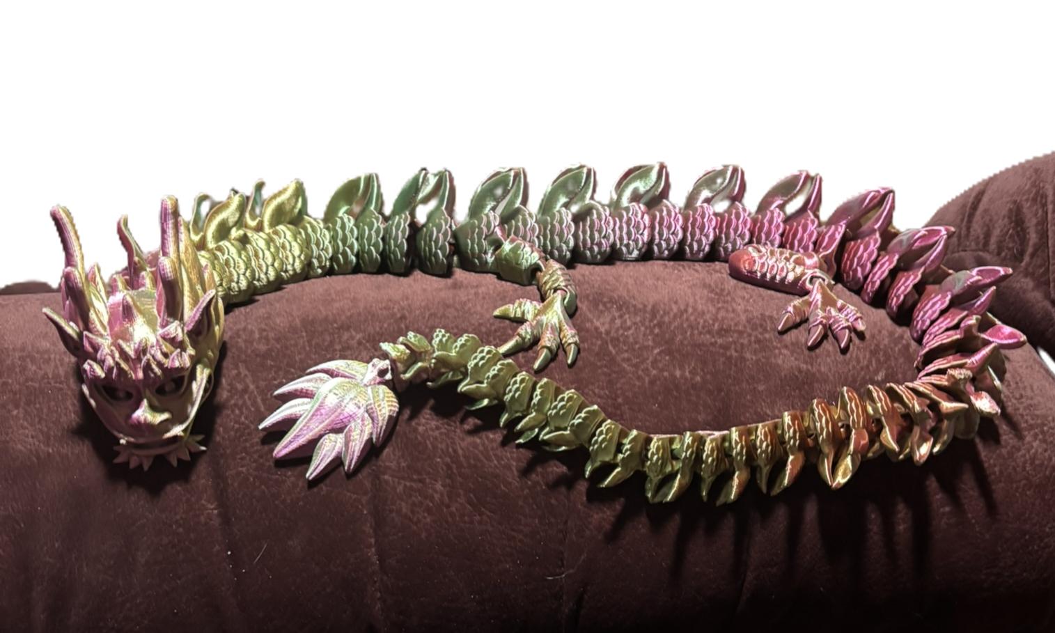 Imperial Dragon – 26" Articulated Figurine | Color-Shift