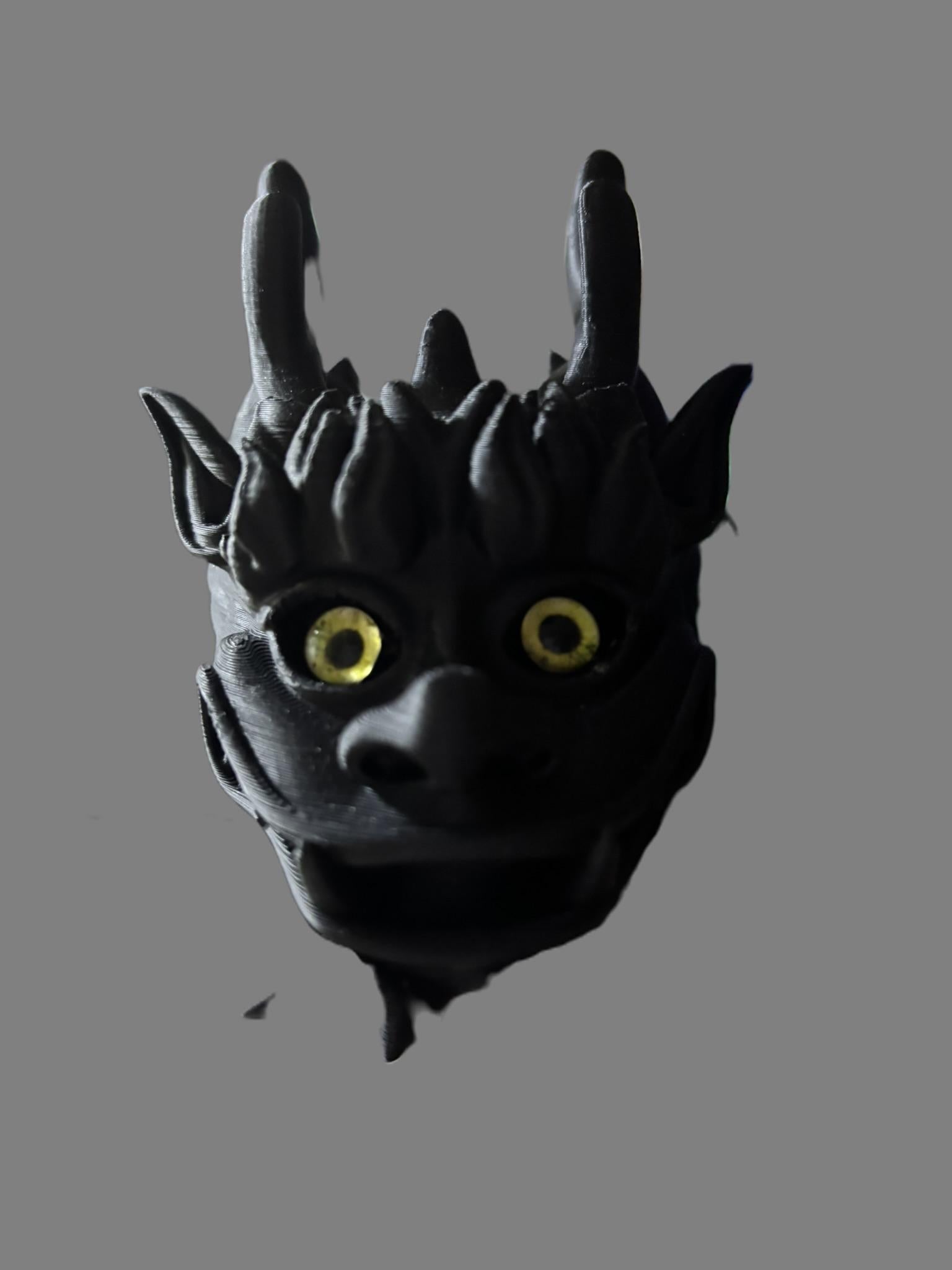 Black Imperial Dragon – 40" Articulated Figurine