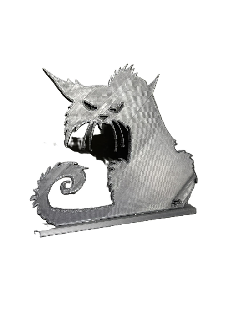 Angry Cat — Shadow Silhouette Art
