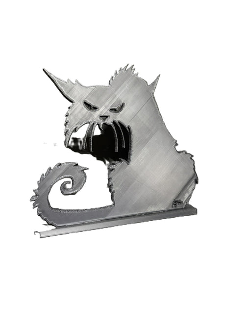 Angry Cat — Shadow Silhouette Art
