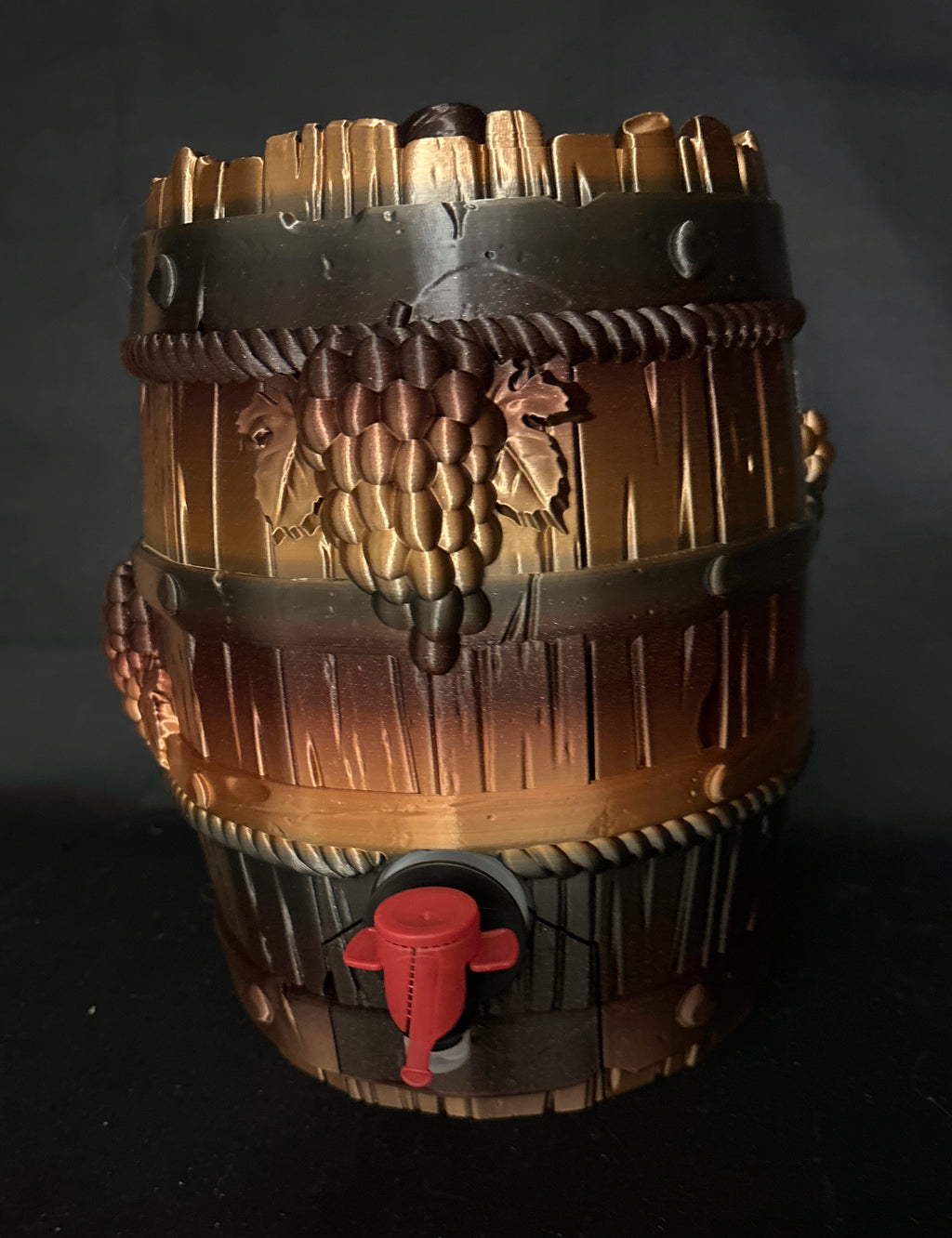 3D Printed Wine Barrel Dispenser — Bag-in-Box Wine Holder