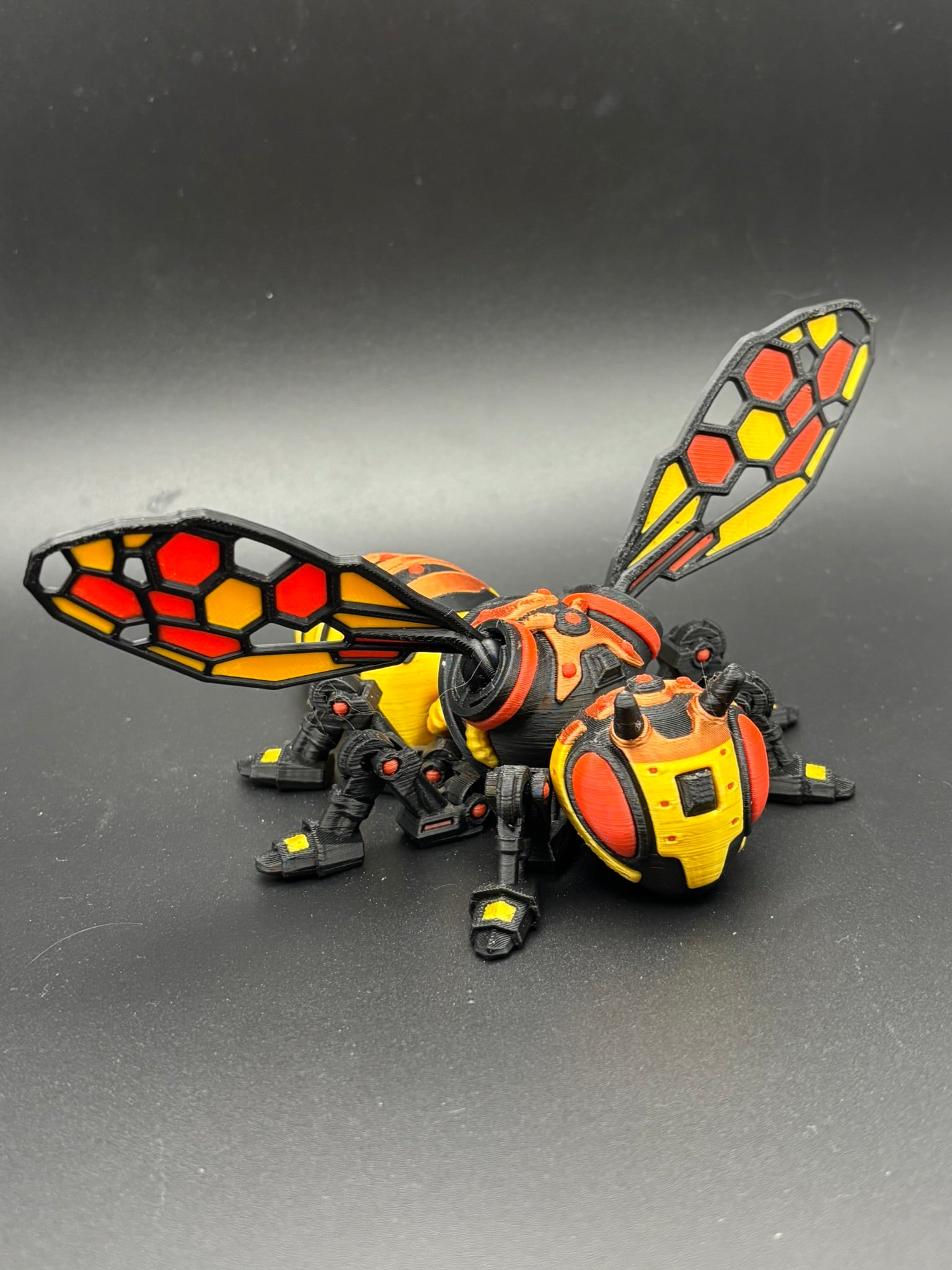 Apex Drone — Articulated Cyber Bee Figurine