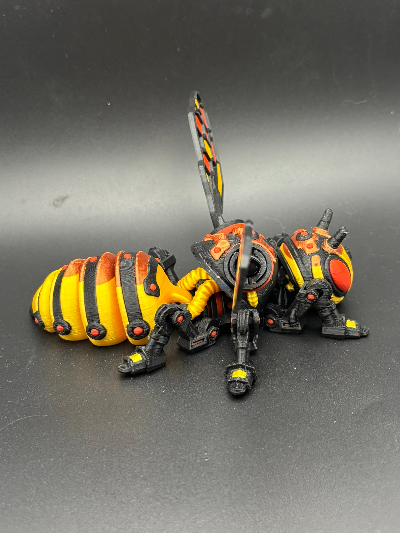 Apex Drone — Articulated Cyber Bee Figurine