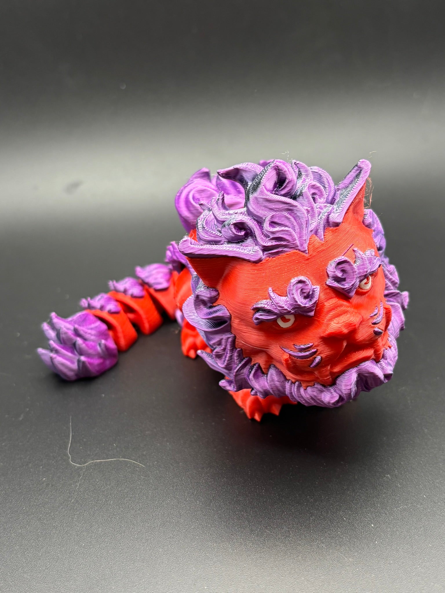 Crimson Lung — Articulated Chinese Dragon Figurine