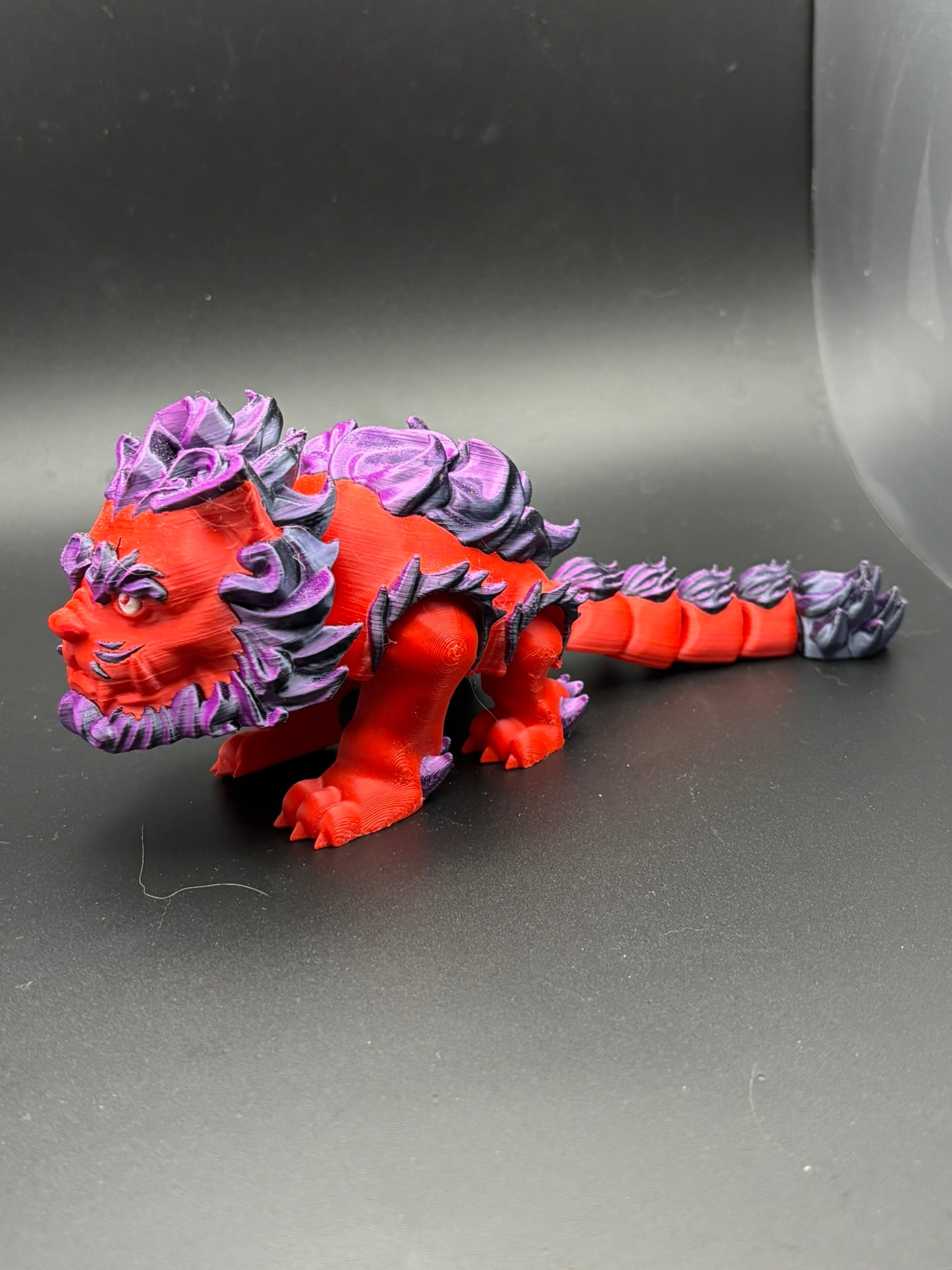 Crimson Lung — Articulated Chinese Dragon Figurine