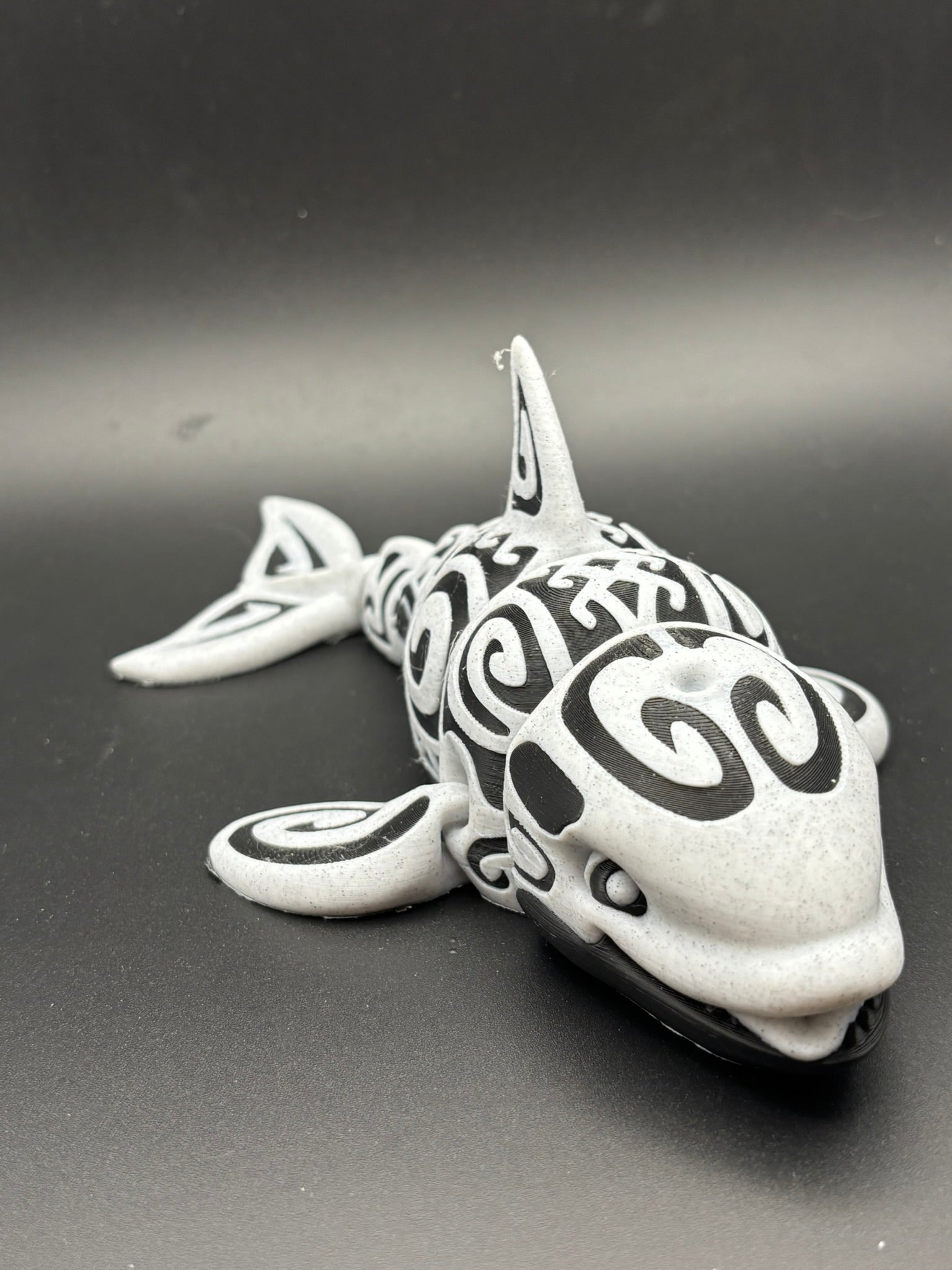 Spirit Tide — Tribal Tattoo Orca Figurine