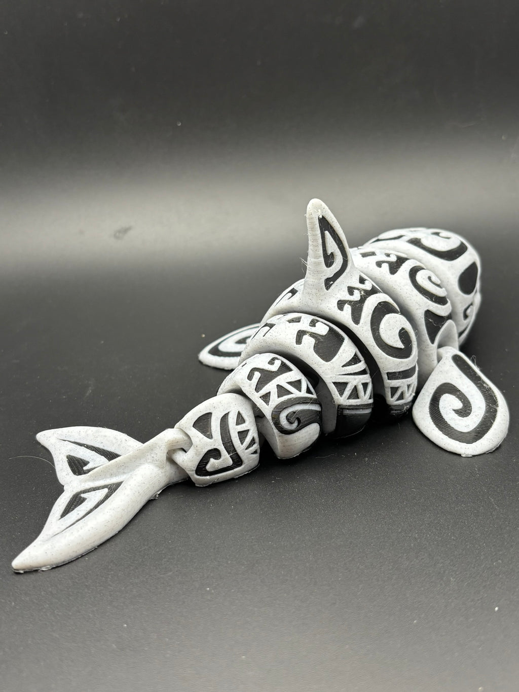 Spirit Tide — Tribal Tattoo Orca Figurine