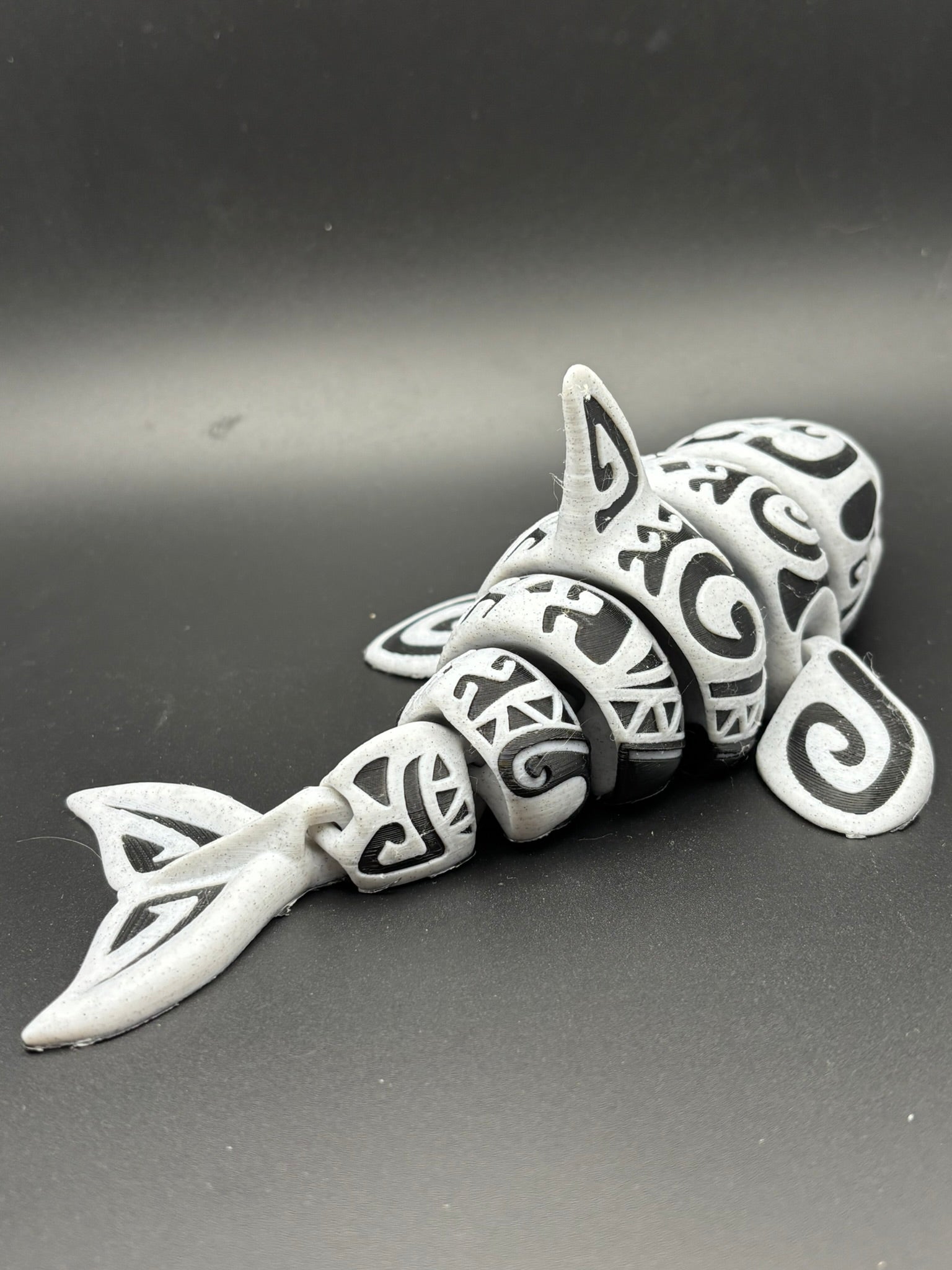 Spirit Tide — Tribal Tattoo Orca Figurine