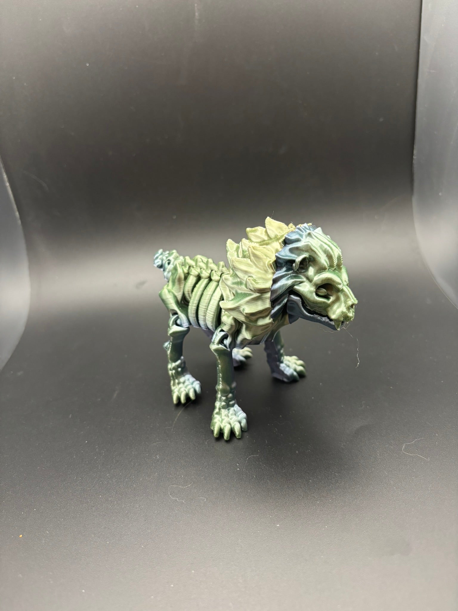 Bone King — Skeleton Lion Figurine