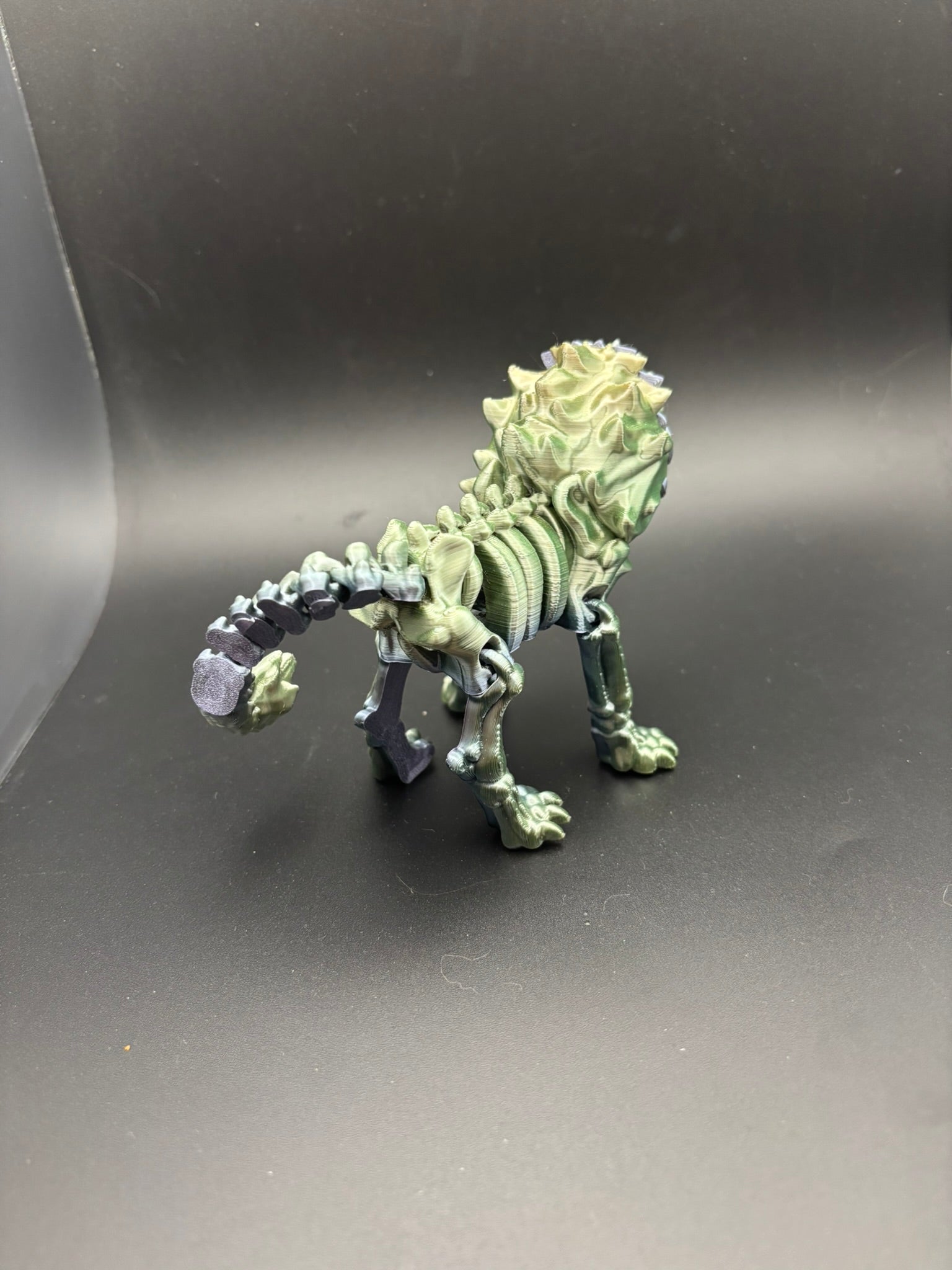 Bone King — Skeleton Lion Figurine