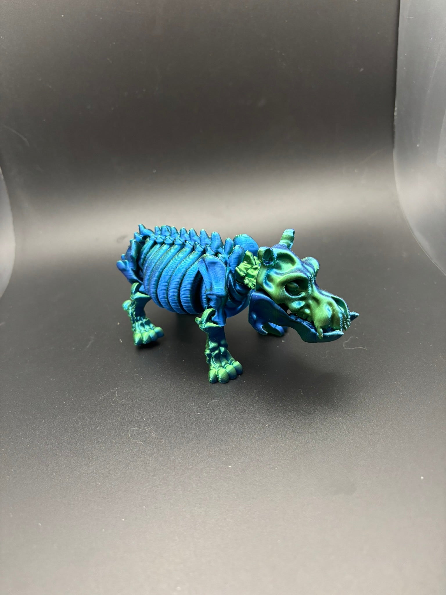 Bone Bloat — Skeleton Hippo Figurine