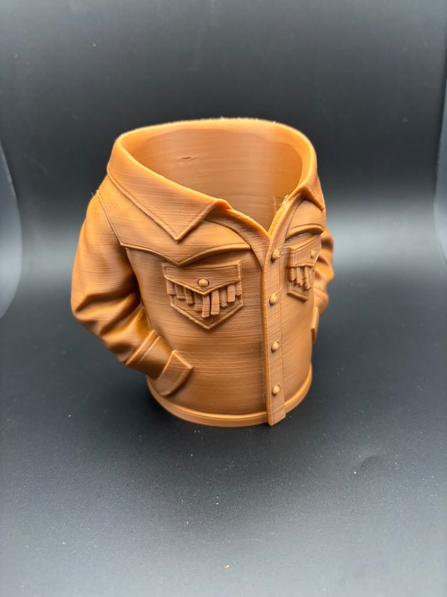 Western Jacket Pen, Desk & Can Holder | 4.5" Tall
