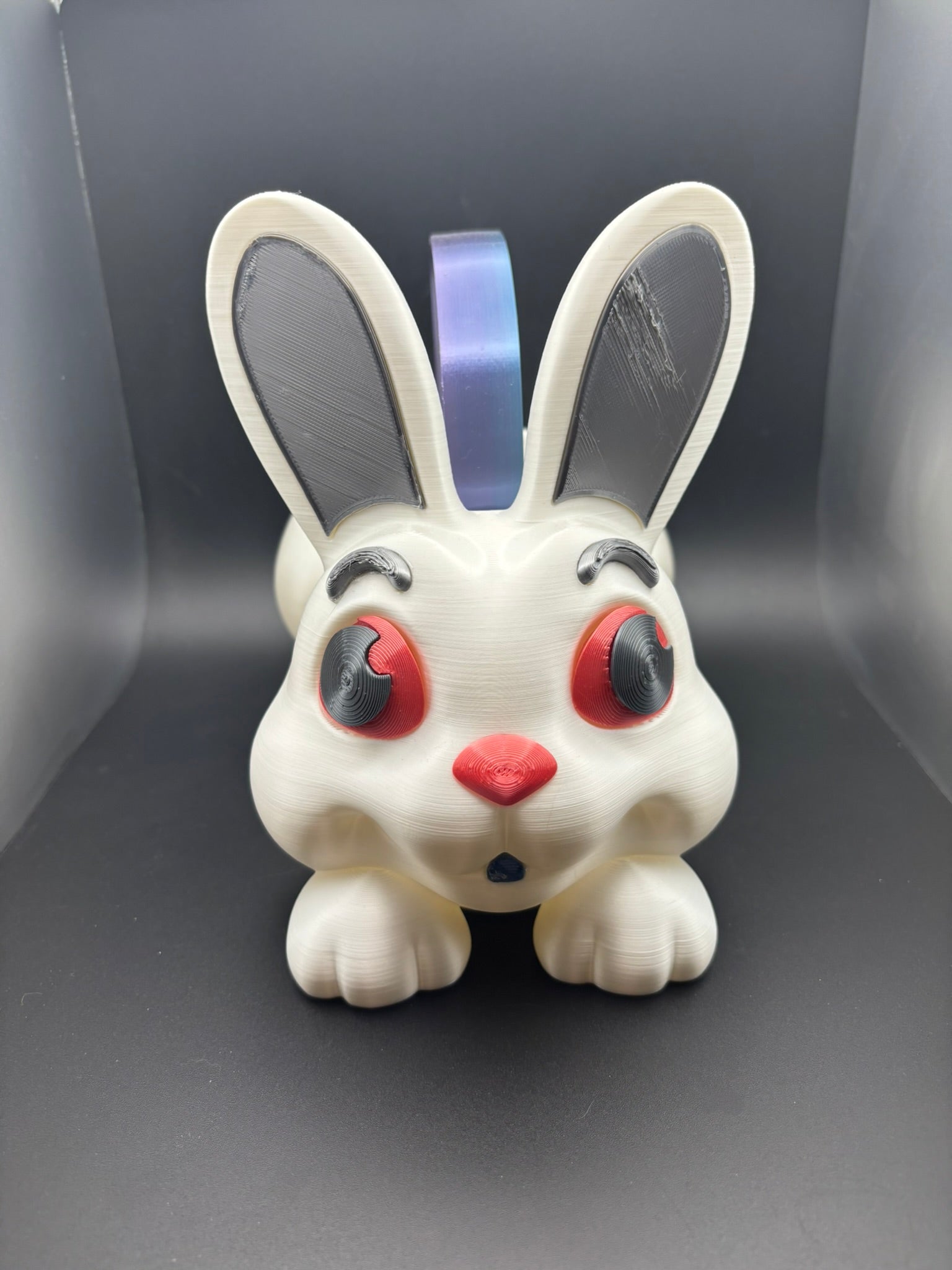 Creepy-Cute Bunny Basket — 3D Printed with Handle