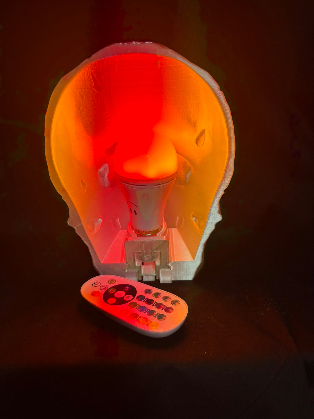 Skull Lamp — Rechargeable LED with Remote