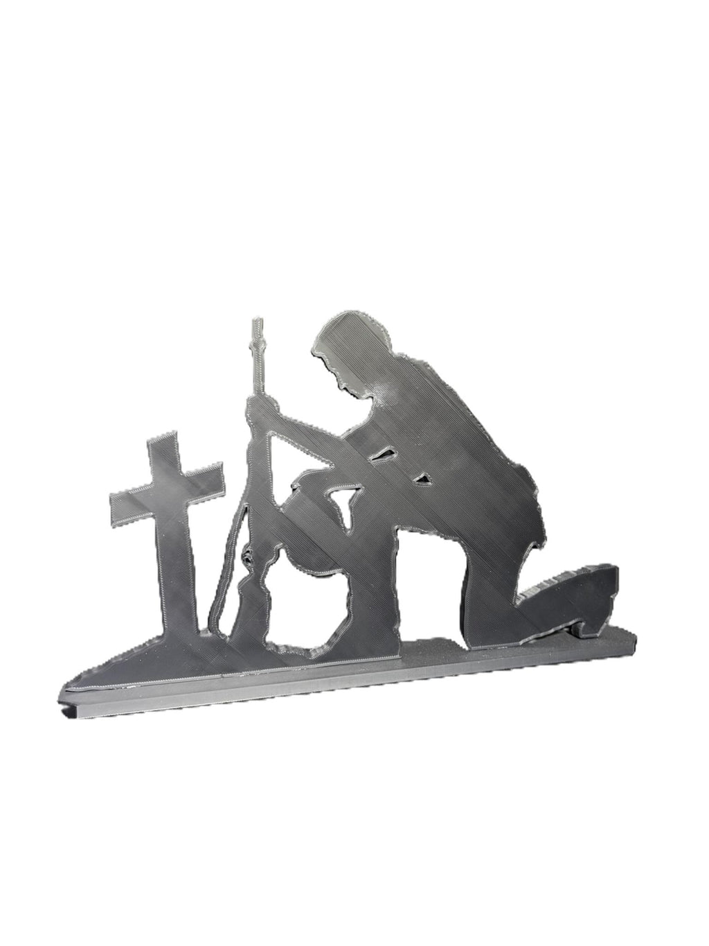 Tribute — Fallen Soldier Shadow Silhouette Art