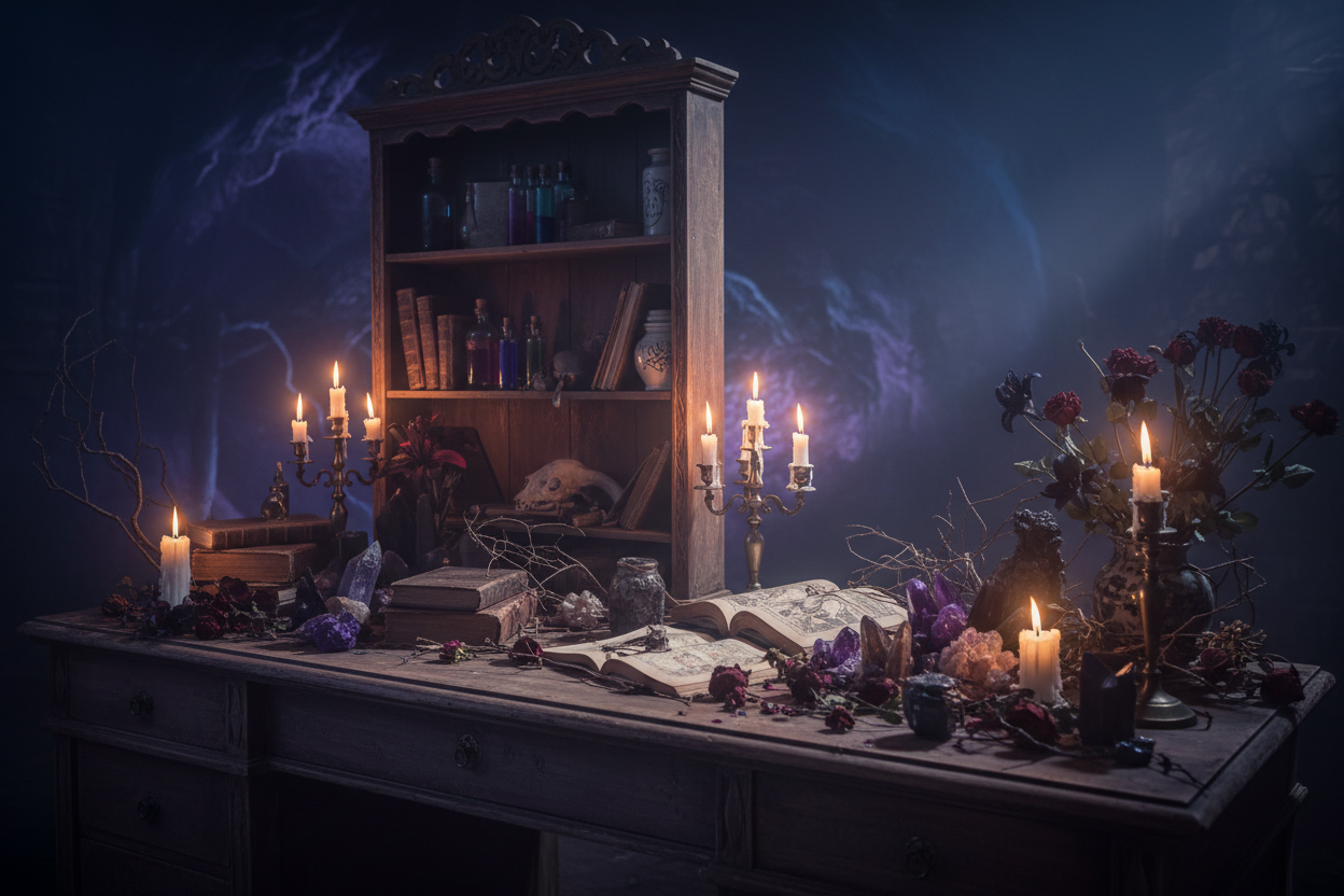 Dark Fantasy Desk Background