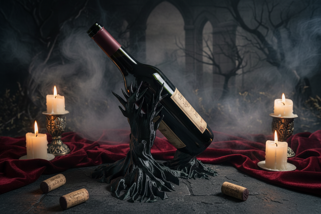 Dead Tree Wine Holder - Full Bottle Scene