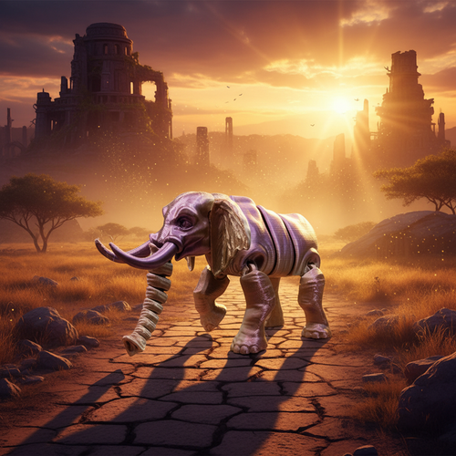 Elephant Fantasy Background