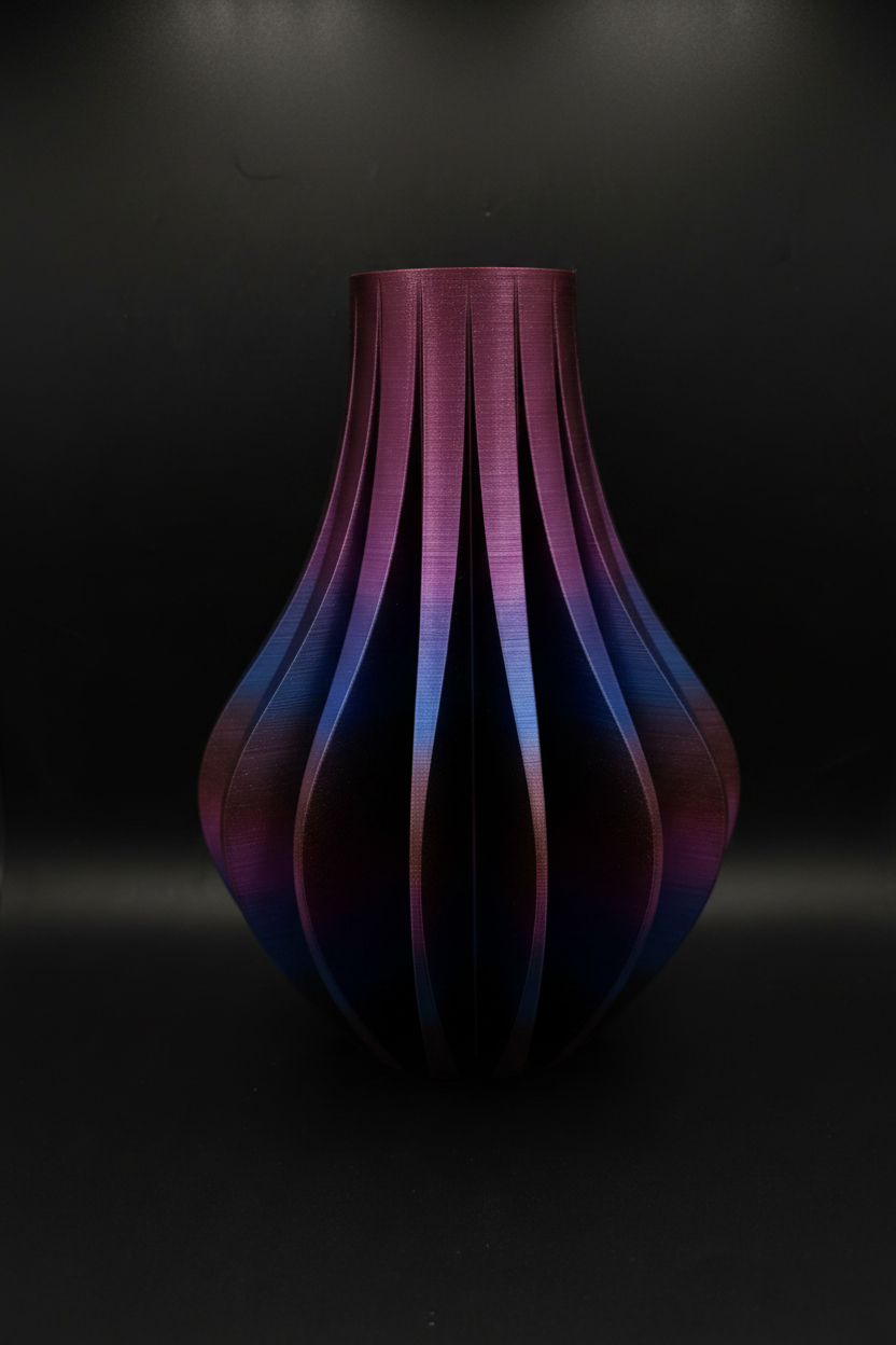 Ribbed Vase - Atmospheric Background