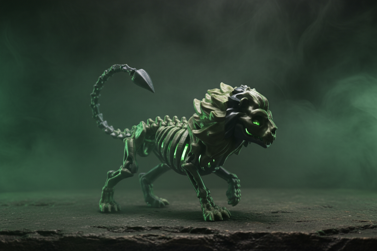Skeleton Lion Atmospheric