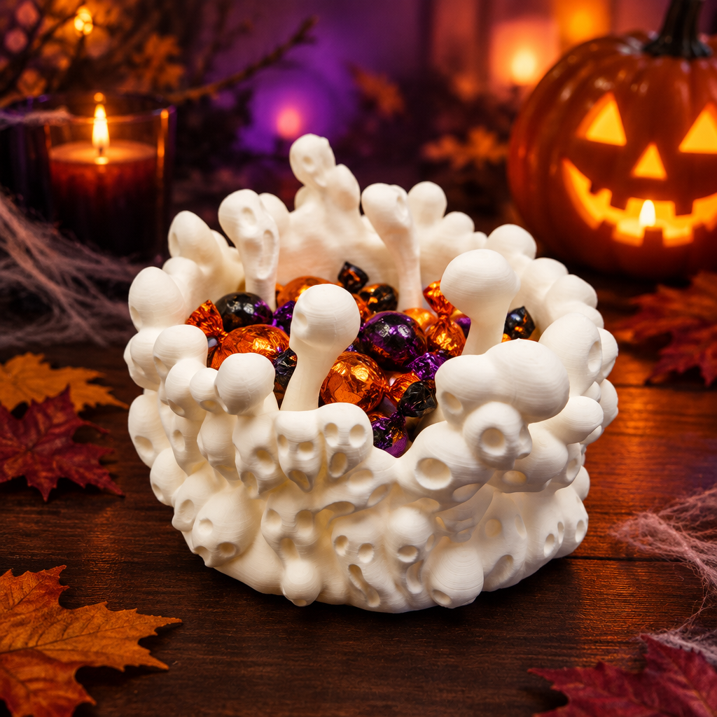 Spectral Candy Dish on a Halloween table