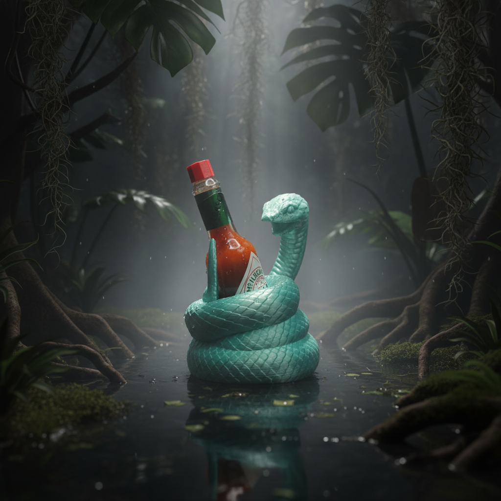 Viper Hot Sauce Holder - Background